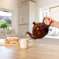 London Pottery Farmhouse 4 Cup Teapot Rockingham Brown