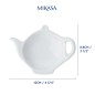 Mikasa Chalk Porcelain Teabag Tidy, 12cm, White