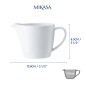 Mikasa Chalk Porcelain Milk Jug, 270ml, White