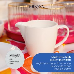 Mikasa Chalk Porcelain Milk Jug, 270ml, White