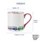 Mikasa Camper Van Straight-Sided Porcelain Mug, 280ml