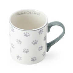 Mikasa Pawfect Cat Parent Straight-Sided Porcelain Mug, 280ml