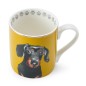 Mikasa Dachshund Straight-Sided Porcelain Mug, 280ml