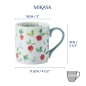 Mikasa Radish Straight-Sided Porcelain Mug, 280ml