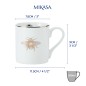 Mikasa Queen Bee Straight-Sided Porcelain Mug, 280ml