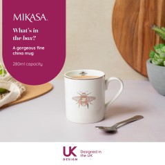 Mikasa Straight-Sided Porcelain Mug, 280ml - Yoga