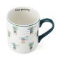 Mikasa Plant Straight-Sided Porcelain Mug, 280ml