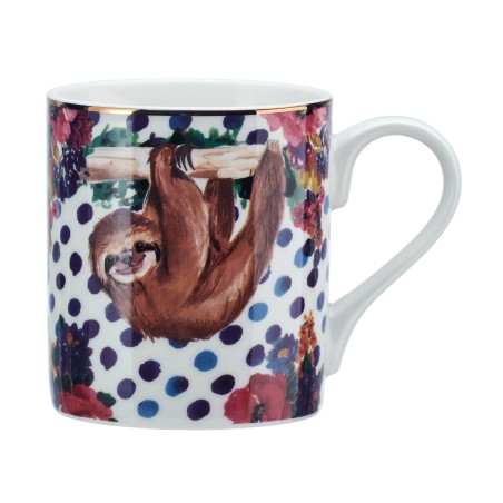 Mikasa Wild at Heart Sloth Print Mug, 280ml