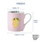 Mikasa Lemon Straight-Sided Porcelain Mug, 280ml