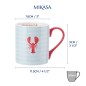 Mikasa Lobster Straight-Sided Porcelain Mug, 280ml