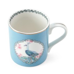 Mikasa Peacock Straight-Sided Porcelain Mug, 280ml