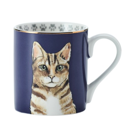 Mikasa Cat Straight-Sided Porcelain Mug, 280ml