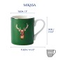 Mikasa Stag Straight-Sided Porcelain Mug, 280ml