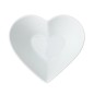 Mikasa Chalk Porcelain Heart Small Serving Bowl, 13cm, White