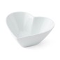 Mikasa Chalk Porcelain Heart Small Serving Bowl, 13cm, White