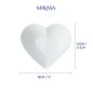 Mikasa Chalk Porcelain Heart Small Serving Bowl, 13cm, White