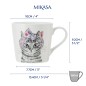 Mikasa Tipperleyhill Cat Print Porcelain Mug, 380ml