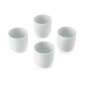 Mikasa Chalk 4pc Porcelain Egg Cup Set, 5cm, White