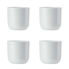 Mikasa Chalk 4pc Porcelain Egg Cup Set, 5cm, White