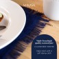 Mikasa Rectangle Jute Placemats, Set of 2, Navy