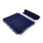 Mikasa Rectangle Jute Placemats, Set of 2, Navy