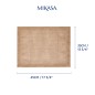 Mikasa Rectangle Jute Placemats, Set of 2, Natural