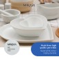 Mikasa Chalk Porcelain Heart Large Serving Bowl, 21cm, White