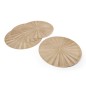 Mikasa 4-Piece Round PU Gold Placemat Set, 38cm