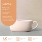 Mikasa Cranborne Stoneware Gravy Boat, 300ml, Cream