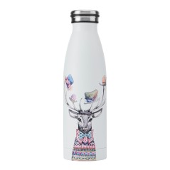 Mikasa Tipperleyhill Stag Double-Walled Stainless Steel Bottle, 500ml