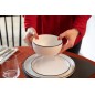 Mikasa Limestone Porcelain 12pc Dinner Set, White