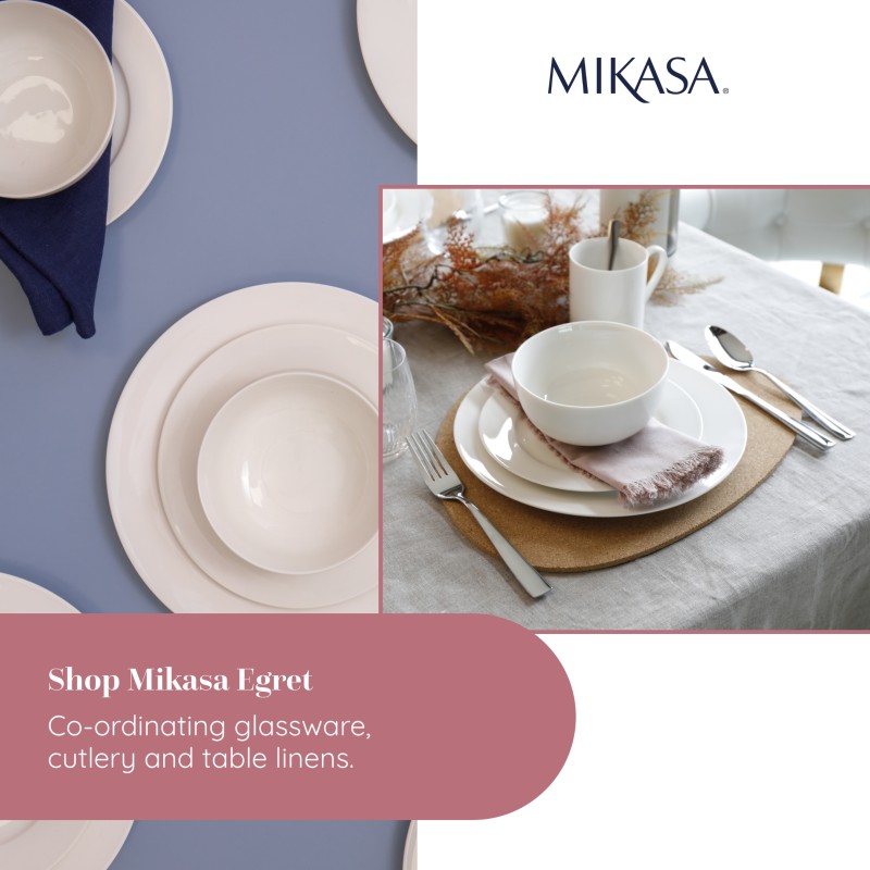 Mikasa Egret 12 Piece China Dinner Set White