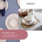 Mikasa Egret 12-Piece China Dinner Set, White