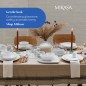 Mikasa Chalk 12-Piece Porcelain Dinner Set, White