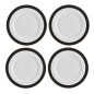 Mikasa Luxe Deco 4-Piece China Dinner Plate Set, 27.5cm