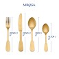 Mikasa Soho Gold Stainless Steel Cutlery Set, 16 Piece