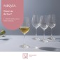 Mikasa Treviso 4-Piece Crystal White Wine Glass Set, 350ml