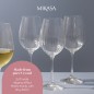 Mikasa Treviso 4-Piece Crystal White Wine Glass Set, 350ml