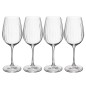 Mikasa Treviso 4-Piece Crystal White Wine Glass Set, 350ml