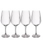 Mikasa Treviso 4-Piece Crystal Red Wine Glass Set, 600ml