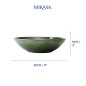 Mikasa Jardin Stoneware 4-Piece Pasta Bowl Set, 20cm, Green