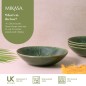 Mikasa Jardin Stoneware 4-Piece Pasta Bowl Set, 20cm, Green