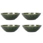 Mikasa Jardin Stoneware 4-Piece Pasta Bowl Set, 20cm, Green