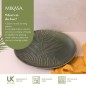 Mikasa Jardin Stoneware Round Serving Platter, 35.5cm, Green