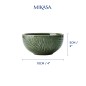 Mikasa Jardin 4-Piece Stoneware Dip Bowl Set, 10cm, Green