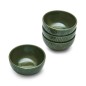 Mikasa Jardin 4-Piece Stoneware Dip Bowl Set, 10cm, Green