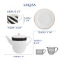 Mikasa Luxe Deco China Tea for One Set, White