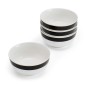 Mikasa Luxe Deco 4-Piece China Cereal Bowl Set, 14cm