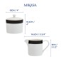 Mikasa Luxe Deco China Sugar Pot and Creamer Set, 245ml, White