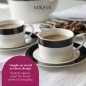 Mikasa Luxe Deco 2-Piece China Tea Cup and Saucer Set, 200ml